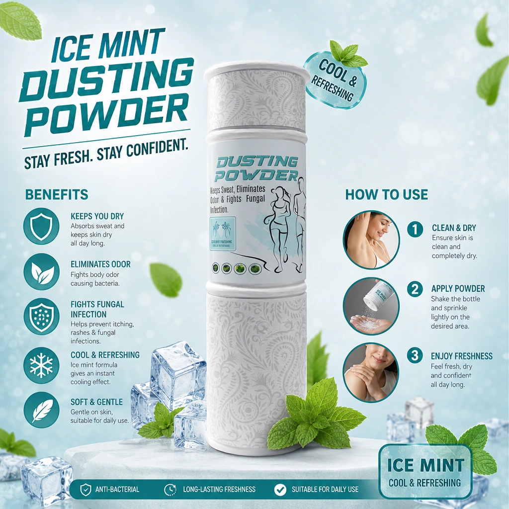 RBVB2B ICE MINT Dusting Powder (120g) 24 Pcs (SP1493)